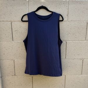 Fabletics Navy Sleeveless Athletic Top